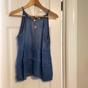 Bella dahl denim tank